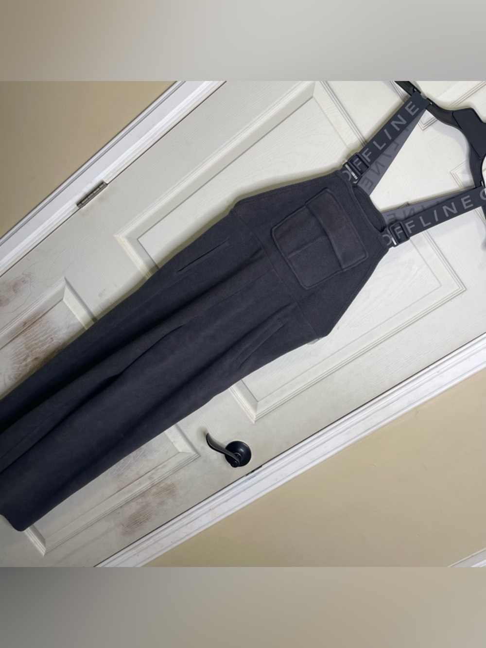 NWT OFFLINE By Aerie Polar Fleece Overalls Smoked Gray, Ski Lodge Sz XS